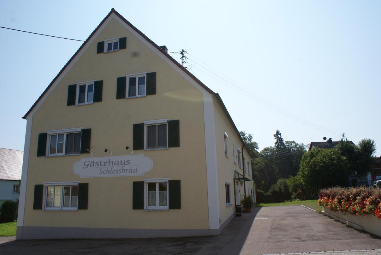 Gastehaus Schlossbrau Ichenhausen Exteriör bild